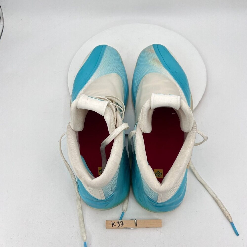 Anta KT6 Klay Thompson Nature Flow Men Size 15 White Blue Strap Basketball Shoes - Picture 9 of 11